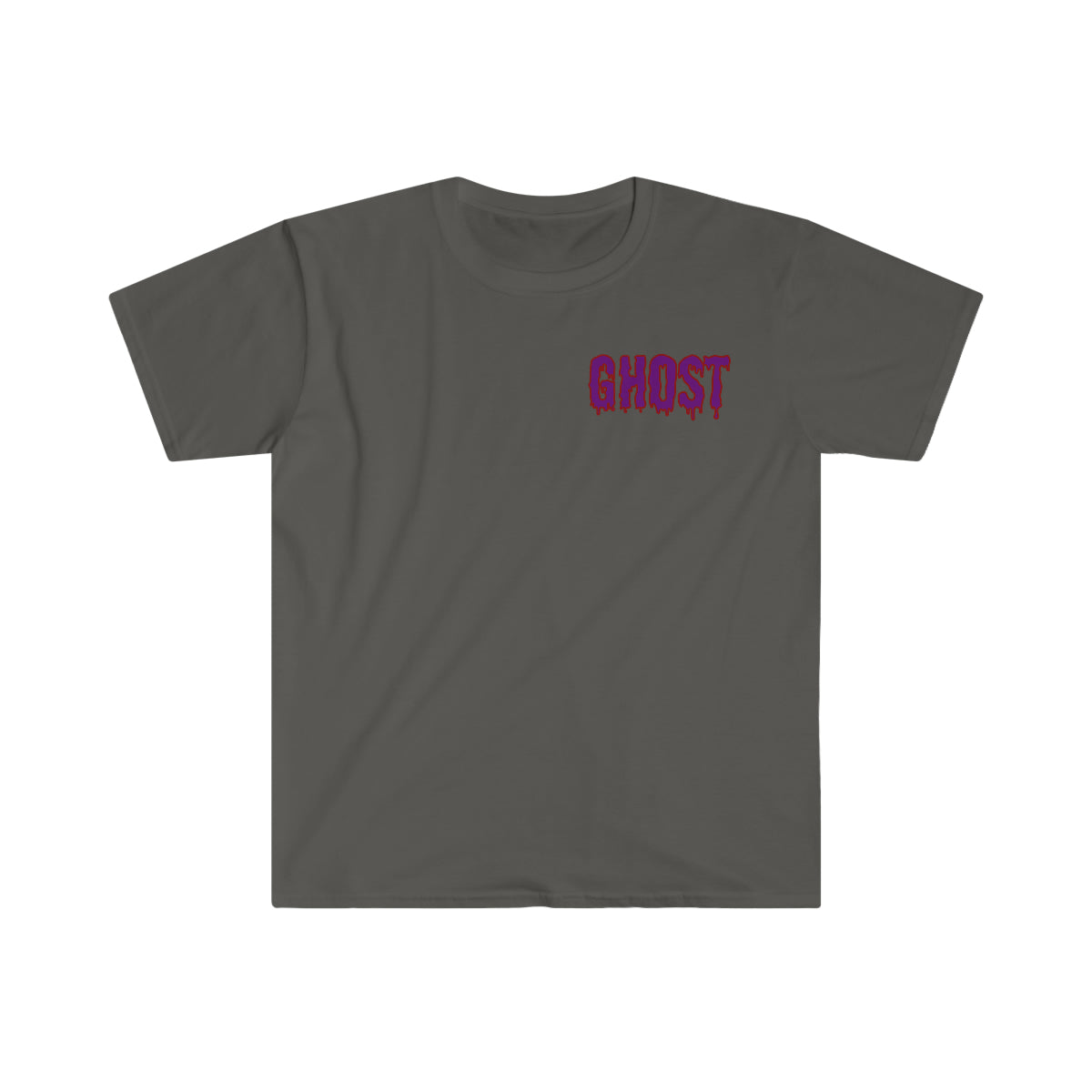 GHOST HALLOWEEN PURPLE/BLOOD RED LOGO
